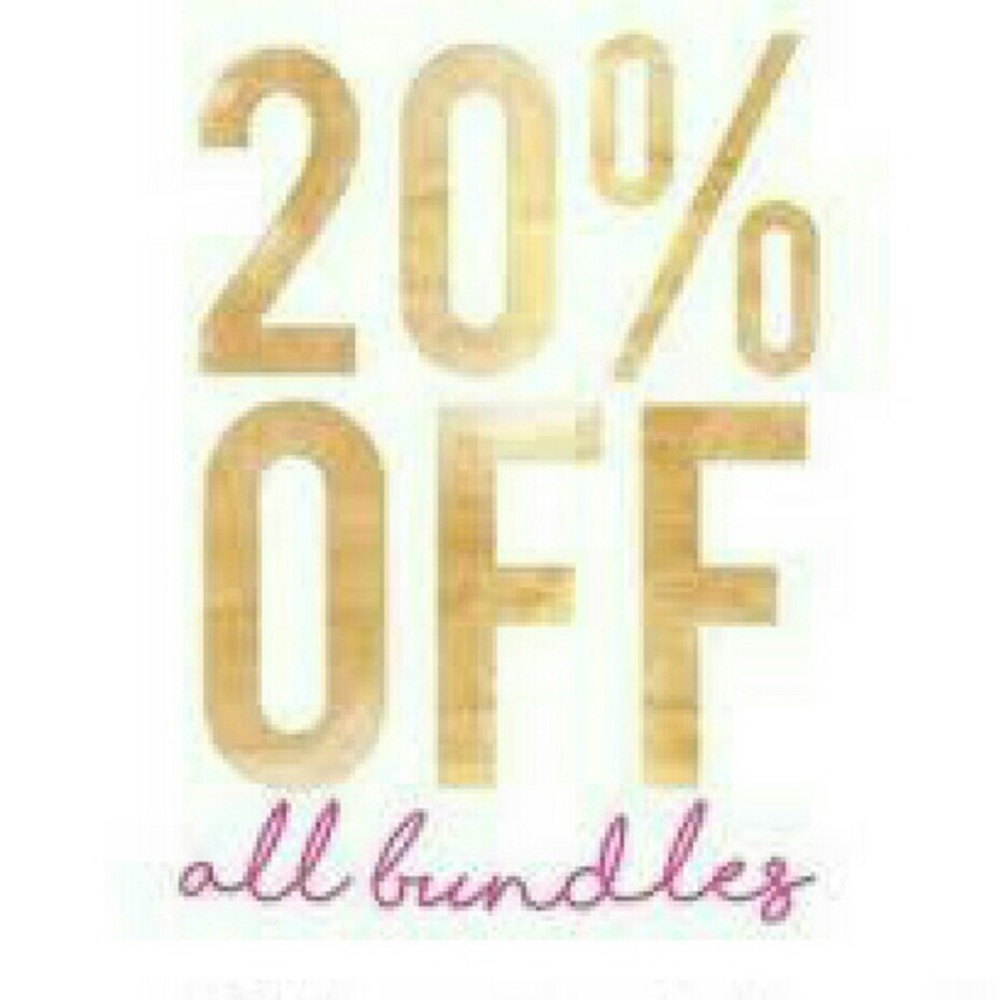 Bundle 2 or more items and receive 20% off!